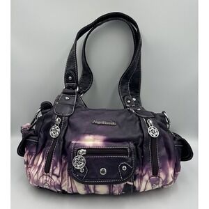 Vintage Angel Barcelo Purple Tie Dye Purse Y2K Festival Retro